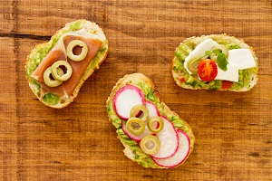 Open-faced sandwich