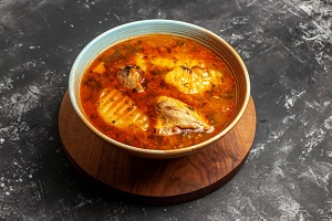 Ostropel (Romanian chicken stew)