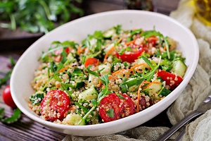 Quinoa and vegetable stir-fry