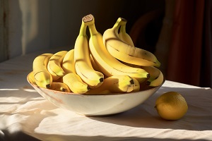 Underripe bananas