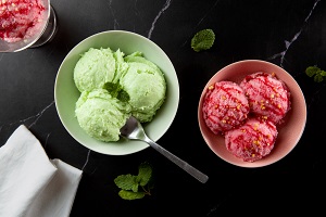 Xanthan gum ice cream (ice cream made using xanthan gum as a stabilizer)