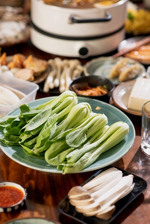 Xiao bai cai (bok choy, a type of Chinese cabbage)