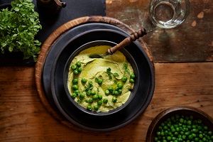 Xidoufen (a soup from China made with crushed peas)