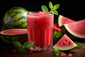 Xigua smoothie (a smoothie made with watermelon)