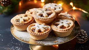 Xmas mince pies (mince pies made for Christmas)