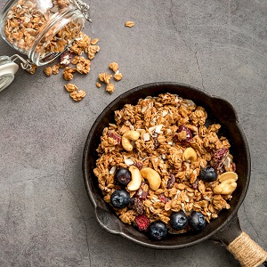 Xtra nutty granola (granola with an extra amount of nuts)