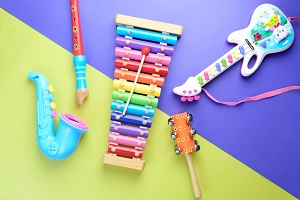 Xylophone-shaped cookies (novelty cookies shaped like musical instruments)