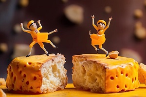 Xyst cheese (another playful, fictional cheese)