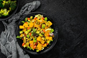 Yellow beet salad