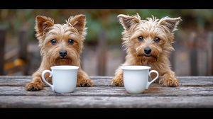 Yorkshire terrier tea (just a playful reference, not real tea!)