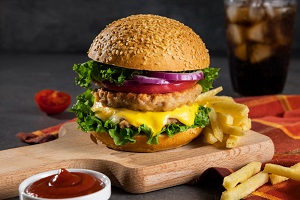 Zinger burger (KFC spicy chicken burger)