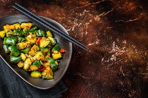 Zucchini stir-fry