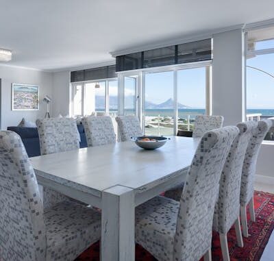 Rectangular White Wooden Dining Table With Chairs