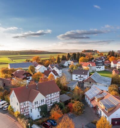 High Angle Photography of Village