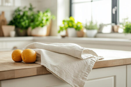 Kitchen towel mockup