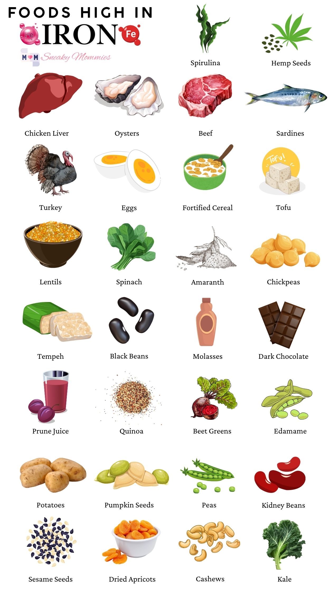 Foods High in Iron