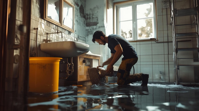 Water damage at home