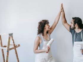 Couple Done With Painting The Wall