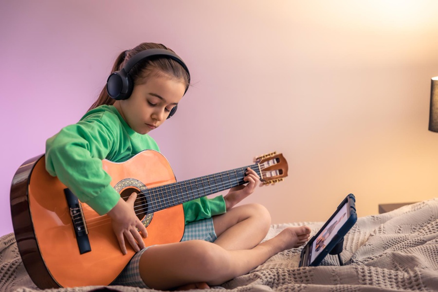 Child Playing Music