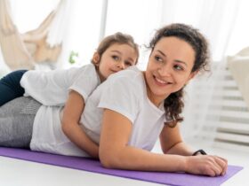 Mother & Daughter Playing